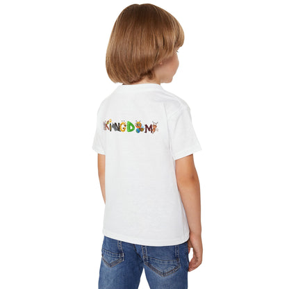Wild Animals Graphic Toddler T-Shirt, Nature Theme Jungle Safari Shirt, Heavy Cotton Top for Kids