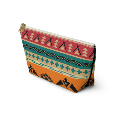 Southwestern Thunderbird Accessory Pouch — Tribal Pattern Makeup Bag