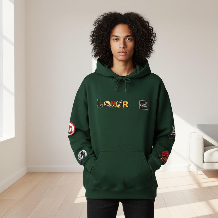 Samurai Menpo Art Hoodie, Japanese Ninja Graphic Unisex Sweatshirt, Warrior Theme Pullover