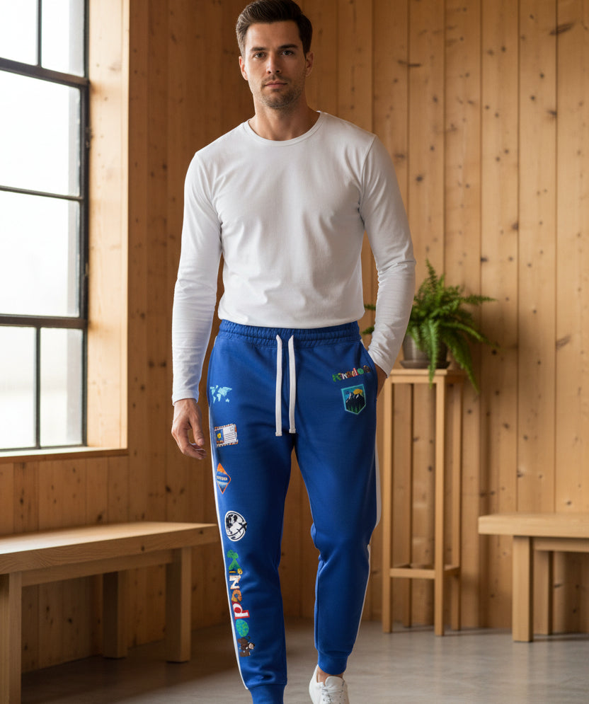 Graphic Travel-Inspired Athletic Unisex Joggers | Casual Fitness Pants Printify