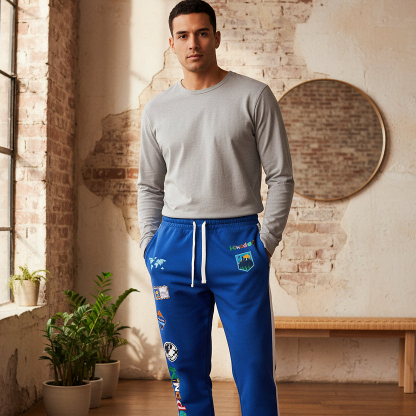 Graphic Travel-Inspired Athletic Unisex Joggers | Casual Fitness Pants Printify