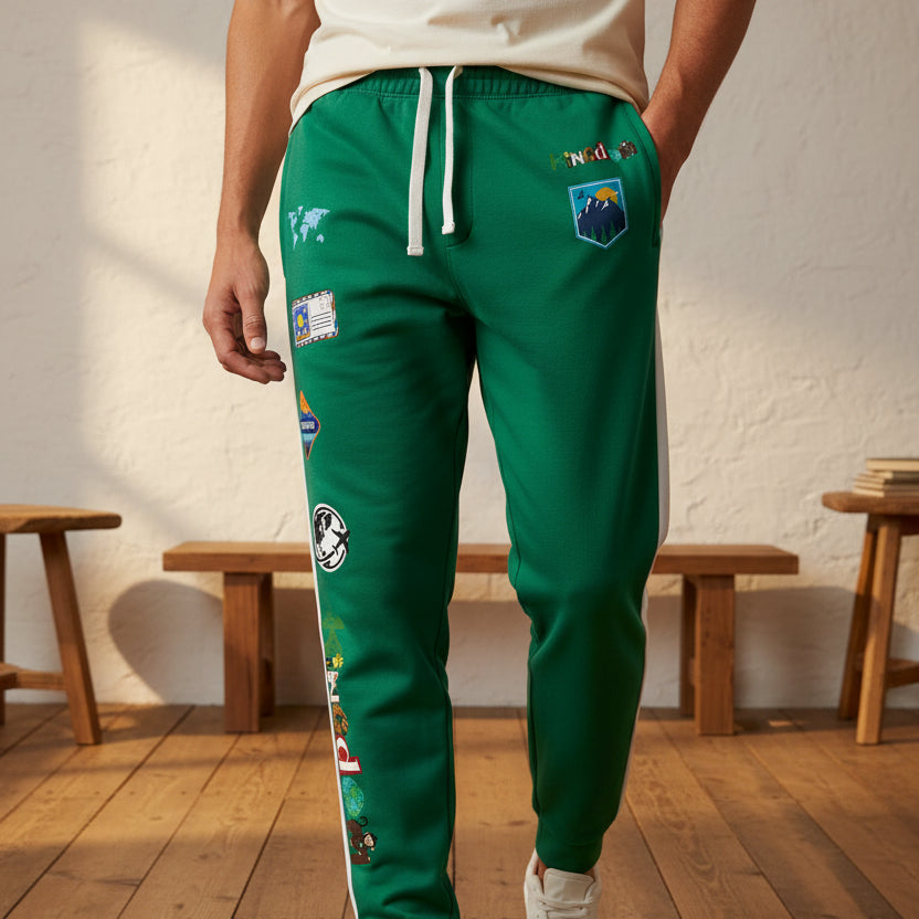 Travel-Inspired Graphic Athletic Unisex Joggers and Casual Fitness Pants Printify