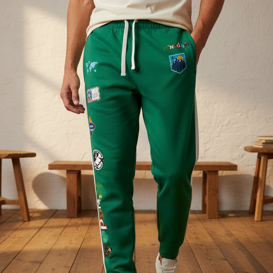 Travel-Inspired Graphic Athletic Unisex Joggers and Casual Fitness Pants Printify