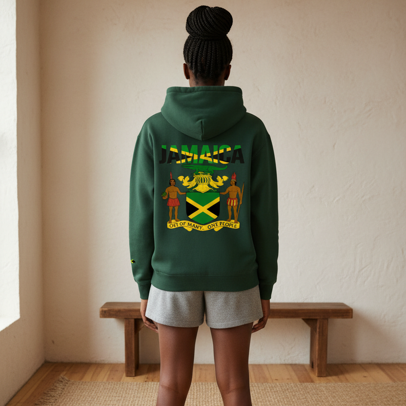 Jamaica Pride Art Graphic Essential Heavyweight Unisex Hoodie