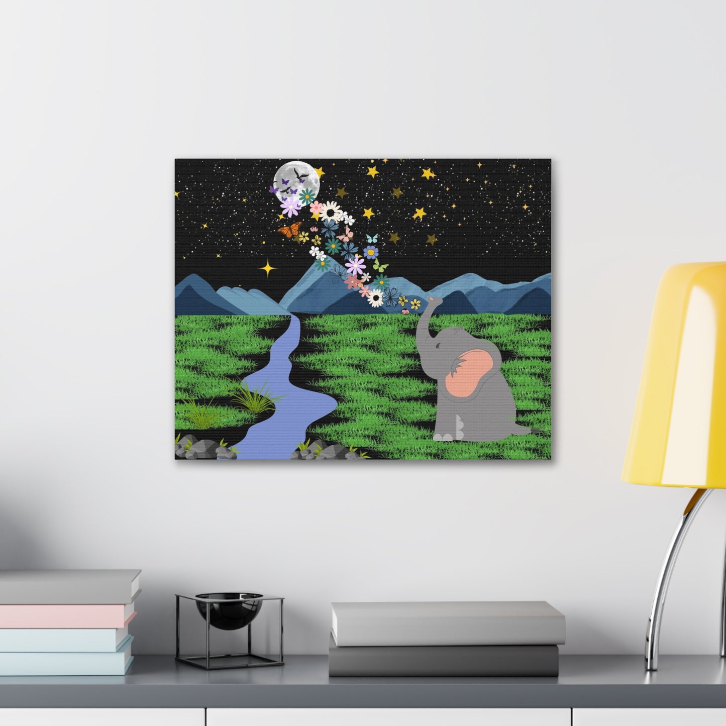Elephant Canvas Wall Art - Canvas Gallery Wraps, Elephant Artwork, Wildlife Decor