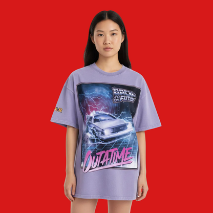 Emo Unisex Graphic Snow Washed Oversized Cotton T-Shirt