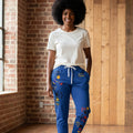 Afro- Caribbean Dance Athletic Unisex Joggers — Colorful Kokopelli AOP Sweatpants Printify