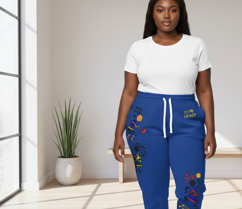 Tribal Dance Athletic Unisex Joggers — Colorful Kokopelli AOP Sweatpants