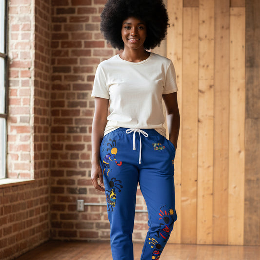Afro- Caribbean Dance Athletic Unisex Joggers — Colorful Kokopelli AOP Sweatpants Printify