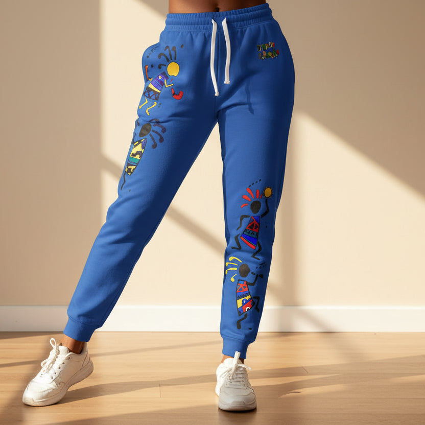 Tribal Dance Athletic Unisex Joggers — Colorful Kokopelli AOP Sweatpants
