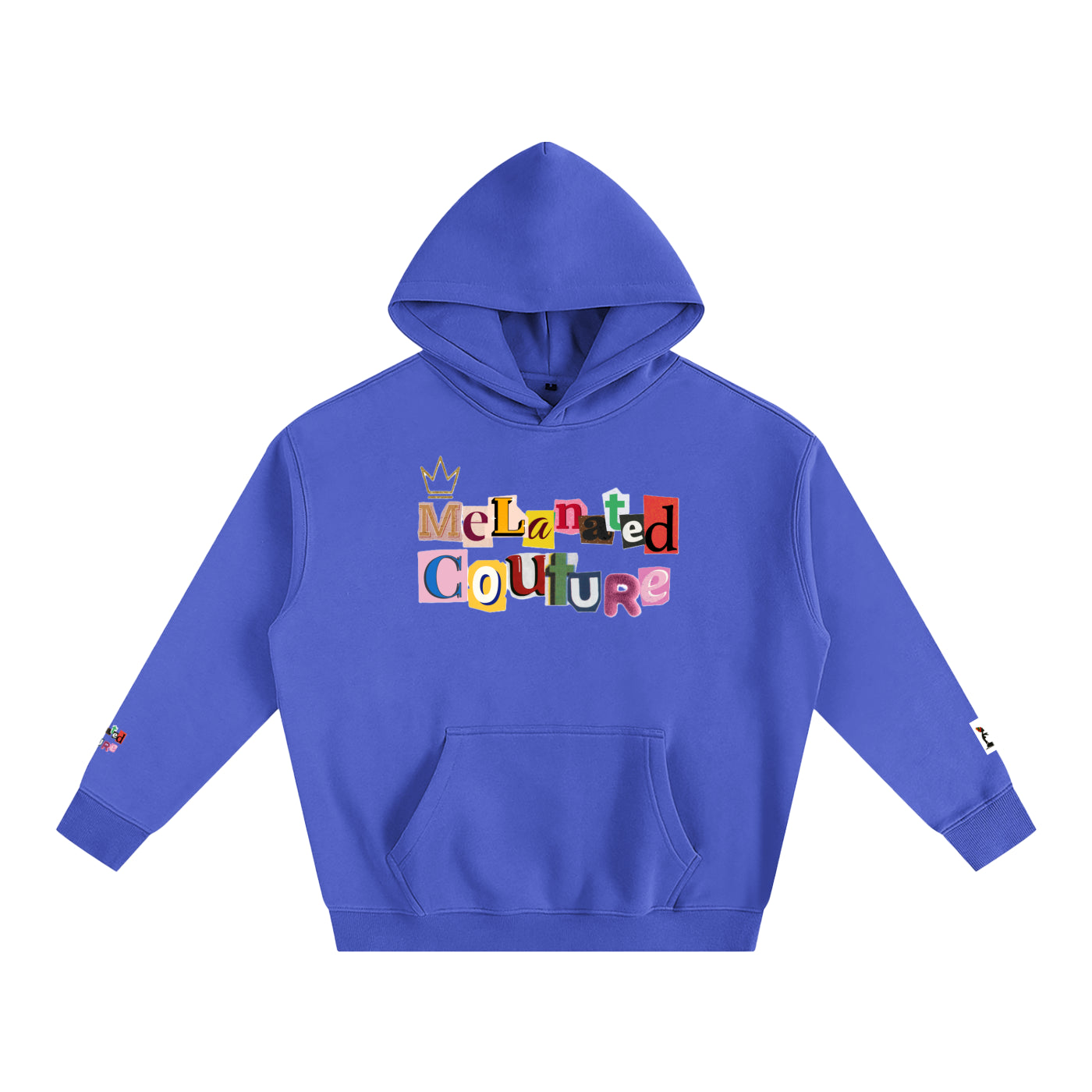 Crowned Black Woman Art Graphic Unisex Oversize Fleeced Hoodie