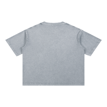 Graphic Ramen Art  Mineral Wash Boxy Cotton Unisex T-Shirt