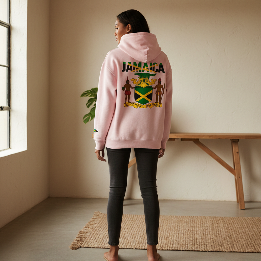 Jamaica Pride Art Graphic Essential Heavyweight Unisex Hoodie