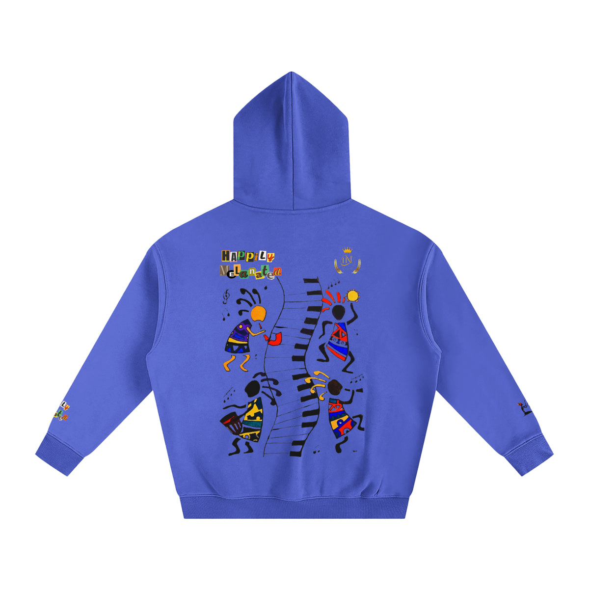 Afro Music Cartoon Unisex Oversize Fleeced Hoodie ODMPOD