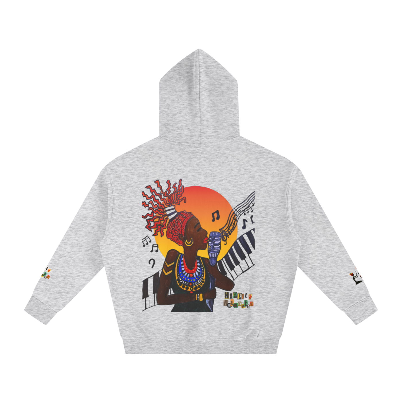 Jazz Singer Hoodie, Unisex Oversize Fleeced Hoodie