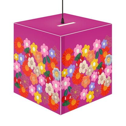 Floral Cube Lamp — Colorful Daisy Light Cube for Bedroom & Nursery