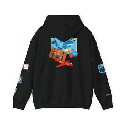 Unisex Travel Lover Graphic Pullover, Vacation Mode Graphic Hoodie