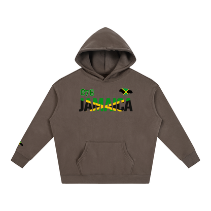 Jamaican Pride and Flag Themed Graphic Fleeced Unisex Hoodie