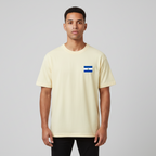 El Salvador Flag Themed Unisex Oversized T-Shirt ODMPOD