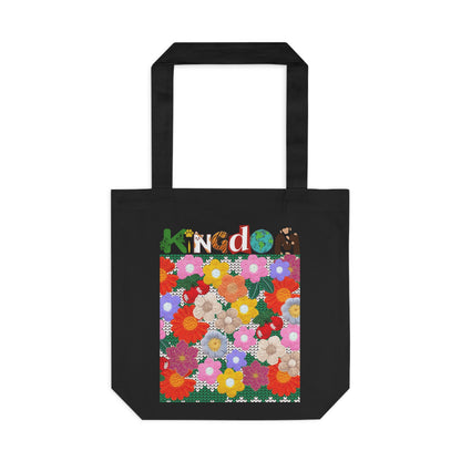 Floral Tote Bag — Colorful Retro Flower Market Bag