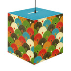 Japanese Fan Pattern Light Cube Lamp – Colorful Retro Geometric Table & Night Light Printify