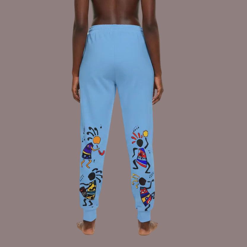 Kokopelli Dance Athletic Unisex Joggers — Colorful Southwestern Musician Print