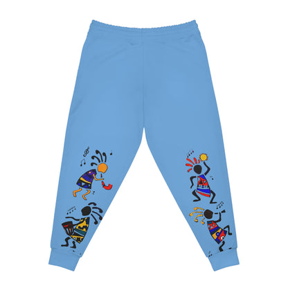 Kokopelli Dance Athletic Unisex Joggers — Colorful Southwestern Musician Print