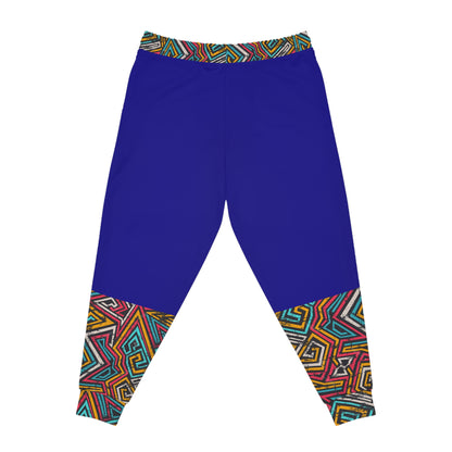 Afro Music Cartoon Art Athletic Joggers, Unisex Sweatpants, African Dance Jogging Pants