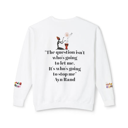 Afrocentric Graphic Sweatshirt - Black Art Unisex Lightweight Crewneck