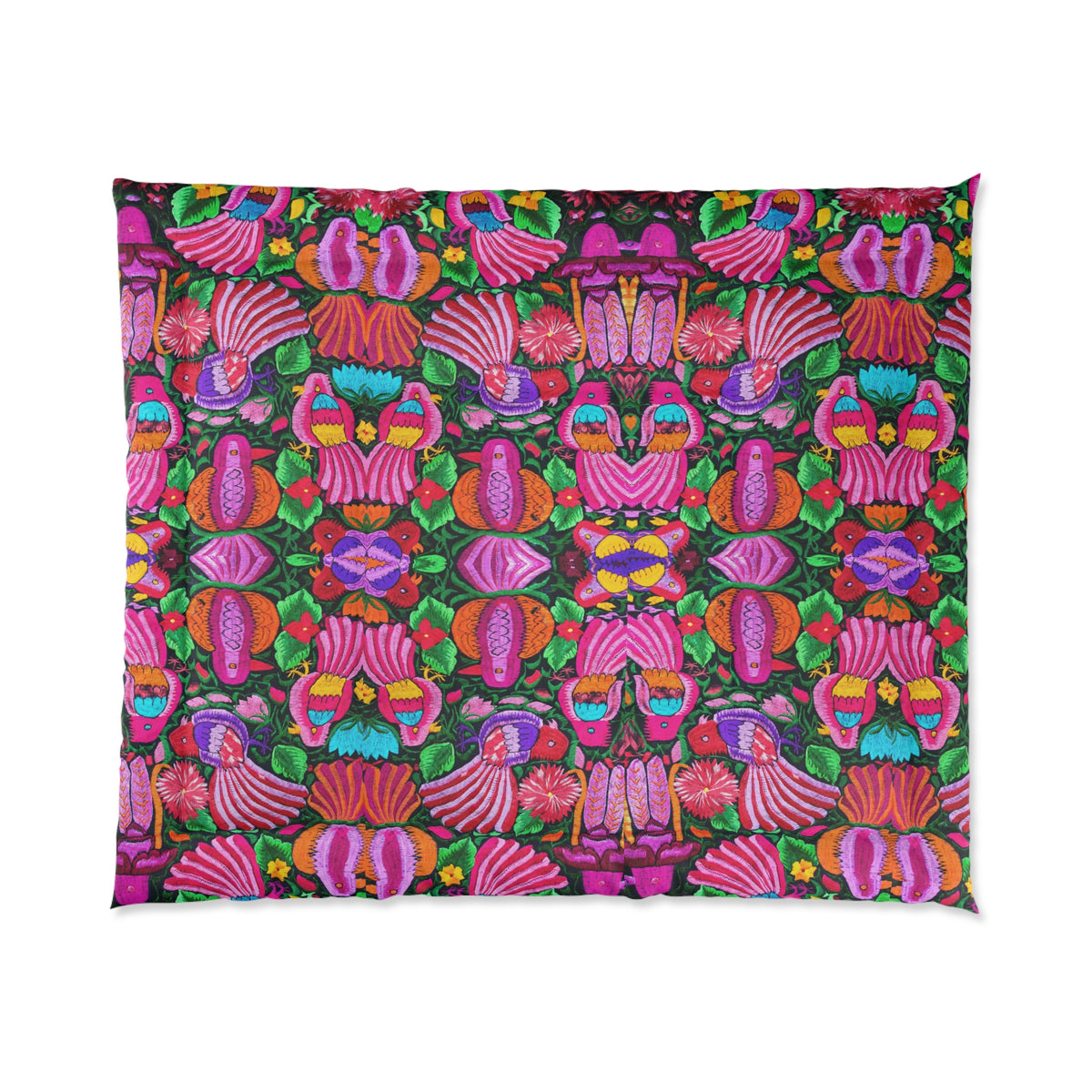 Bird Lovers Floral Themed Comforter - Colorful Bohemian Bedding for Relaxed Living, Cozy Home Décor Printify
