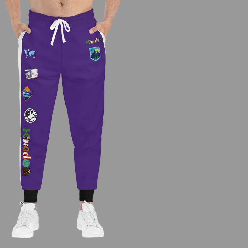 Graphic Travel-Inspired Athletic Unisex Joggers | Casual Fitness Pants Printify