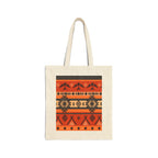 Southwestern Aztec Pattern Cotton Tote Bag