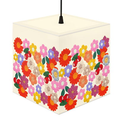 Floral Cube Lamp — Colorful Daisy Light Cube for Bedroom & Nursery