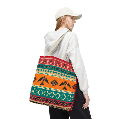 Southwestern Pattern Tote Bag - Native-Inspired Aztec Eagle Print