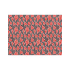 Red Cloud Swirl Velveteen Blanket — Plush Microfiber Throw Printify