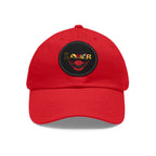 Dad Hat - Lone Wolf Themed Unisex Dad Hat with Leather Patch (Round) Unisex Printify