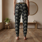 Unisex Gothic Skull-Print Athletic Joggers, Contemporary Loungewear, Casual Fitness Trousers Printify