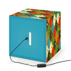 Japanese Fan Pattern Light Cube Lamp – Colorful Retro Geometric Table & Night Light Printify