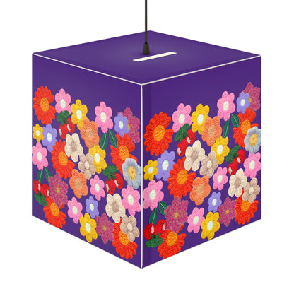 Floral Cube Lamp — Colorful Daisy Light Cube for Bedroom & Nursery