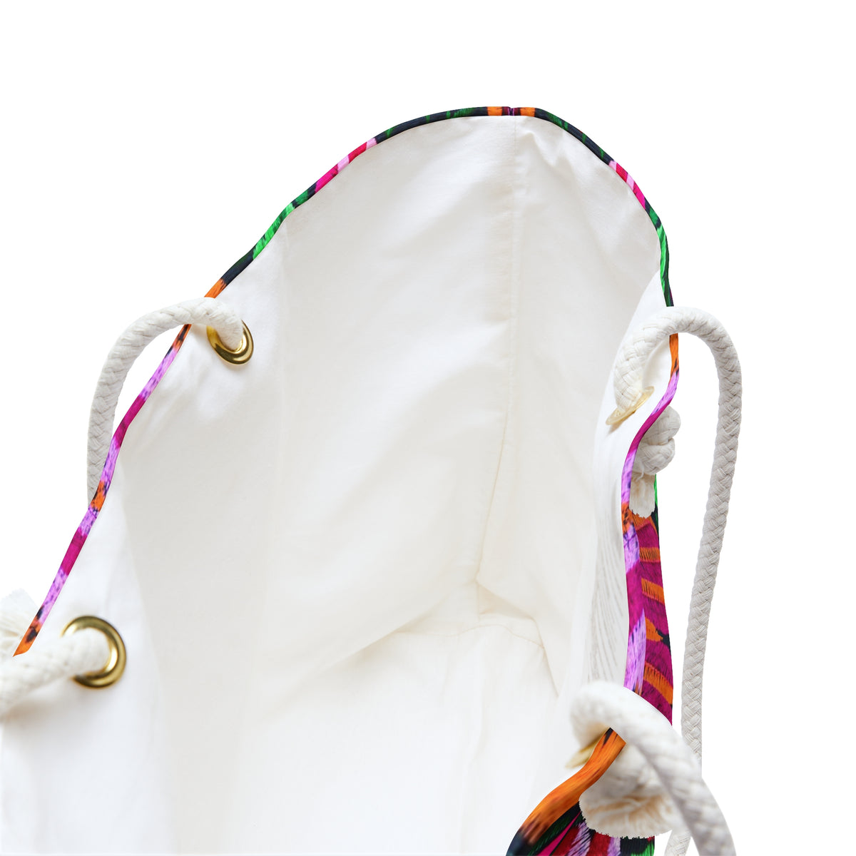 Vibrant Floral Weekender Bag - Bohemian Travel Tote, Beach Tote, Gym Bag, Yoga Bag Printify