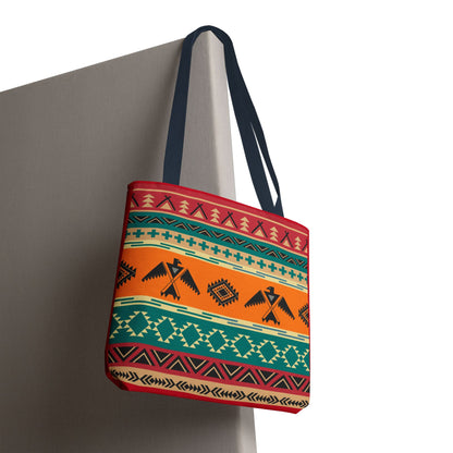 Southwestern Pattern Tote Bag - Native-Inspired Aztec Eagle Print