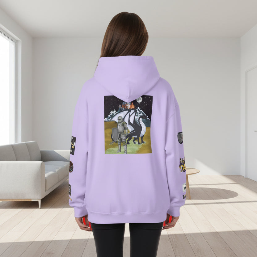 Medieval Themed Hoodie, Knights and Dragon Fans, Unisex Sweatshirt, Cosplay Costume Printify