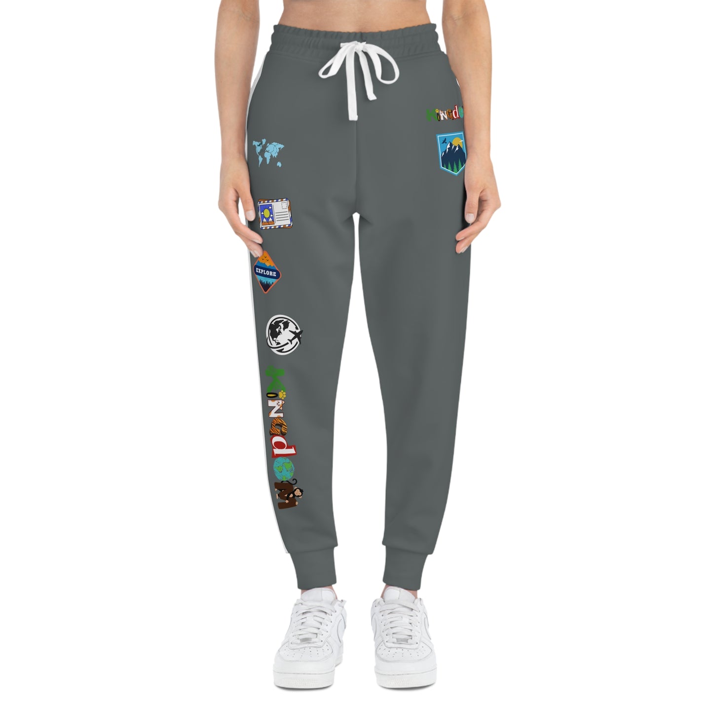 Travel-inspired Athletic Joggers For All, Everyday Fitness and Casual Wear Printify