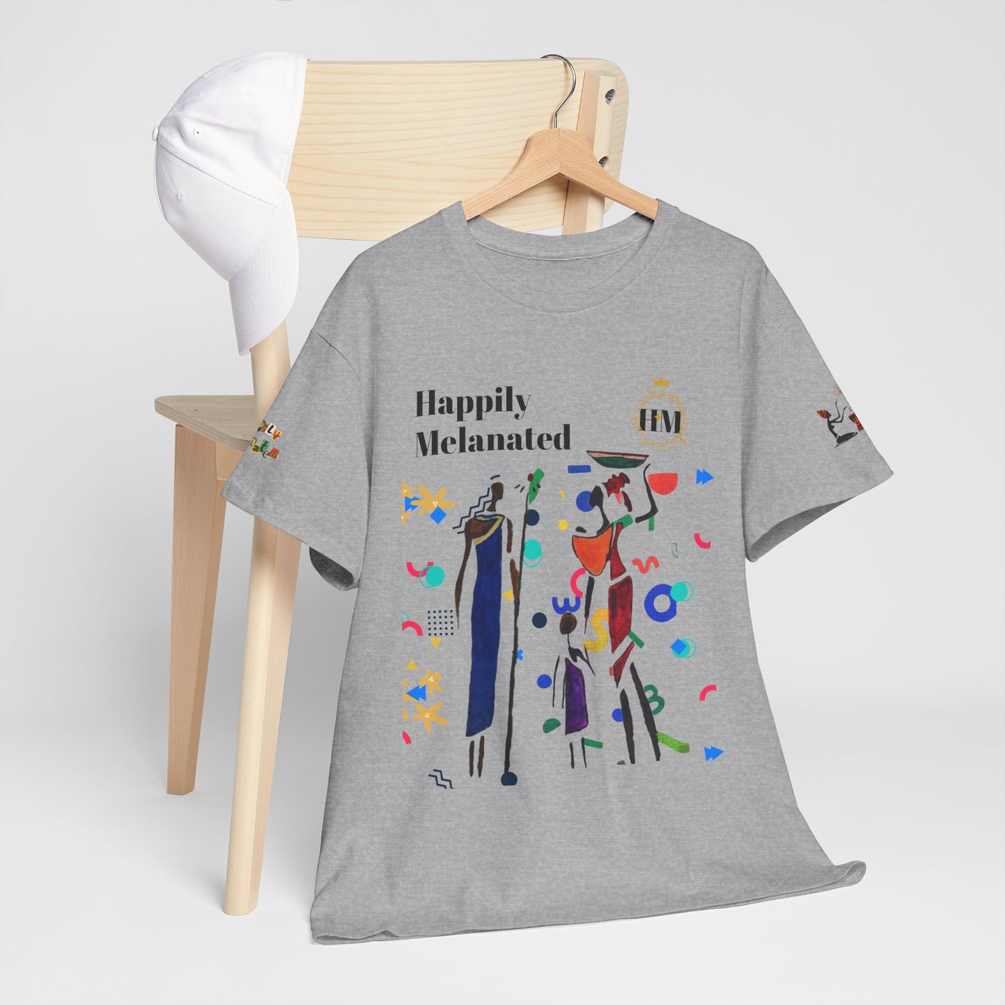 Ethnic Family Doodle Unisex Tee, Handcrafted Tshirt, Unique Family Shirt, Cultural Graphic Teee
