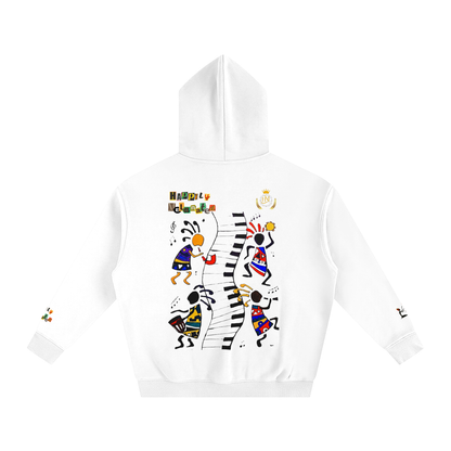 Afro Music Cartoon Unisex Oversize Fleeced Hoodie