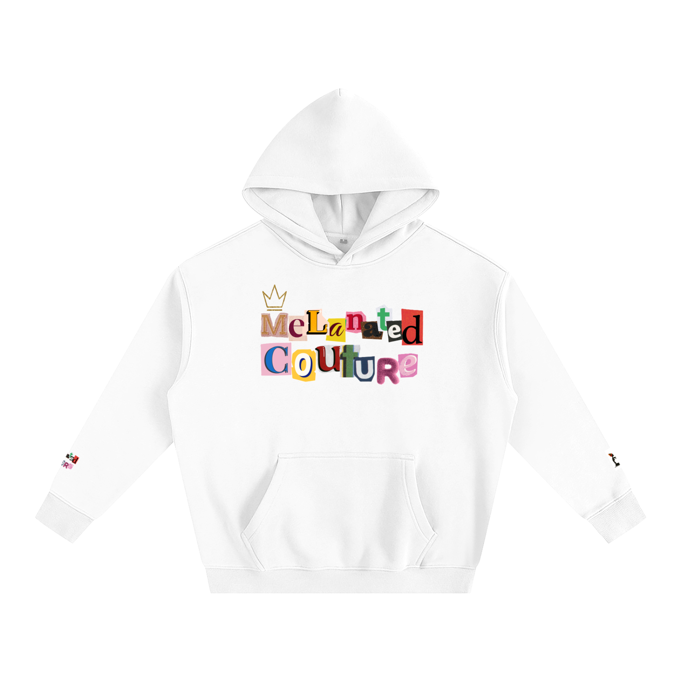 Crowned Black Woman Art Graphic Unisex Oversize Fleeced Hoodie