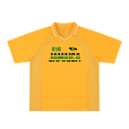 Jamaican Pride, Flag Themed Graphic V-Neck Collared  Unisex Soccer Jersey