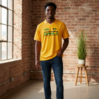 Jamaican Pride, Flag Themed Graphic V-Neck Collared  Unisex Soccer Jersey
