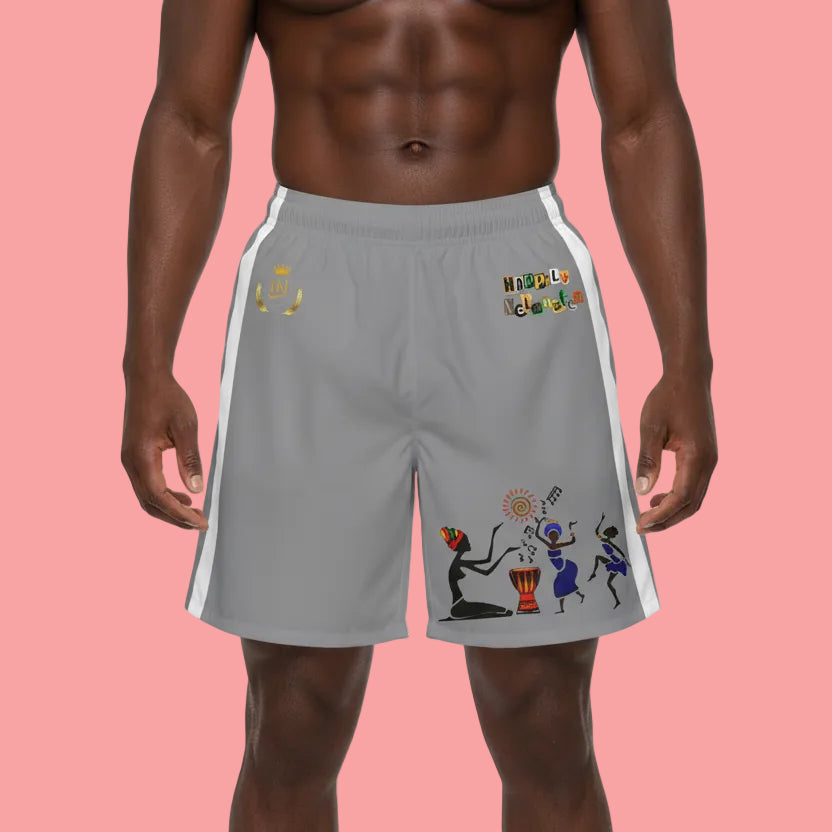Afro Dance Men's Jogger Shorts - Happily Celebrating Heritage