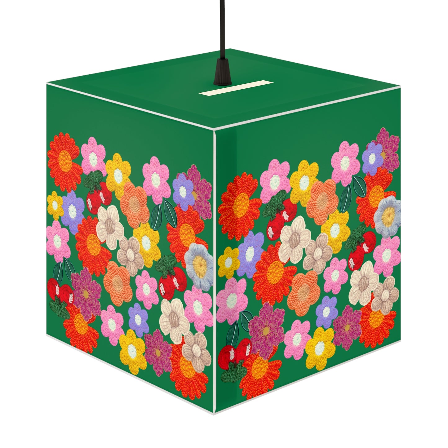 Floral Cube Lamp — Colorful Daisy Light Cube for Bedroom & Nursery